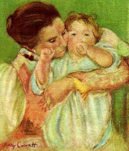 Mary Cassatt moder och barn china oil painting image